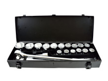 6-punktu muciņu komplekts 3/4", 19-50mm, 21gab., metāla kaste, G10112 GEKO