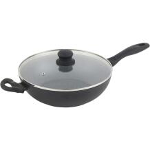 Russell Hobbs Wok RH028121EU7, 28cm, 3.5l, alumiinium, metalliline marmor, mittenematu pind, kaanega