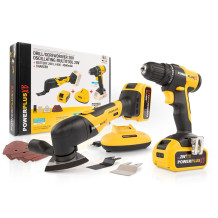 Įrankių rinkinys 20V 1x4.0Ah, be anglies POWXBBOX10 POWERPLUS XB