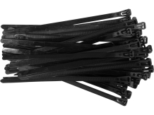 Kaablisidemed 7,6x200mm, 50 tk, must, YT-70673 YATO