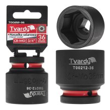 Impact Socket Tvardy T00212-36 3/4" 6PT 36mm CR-MO