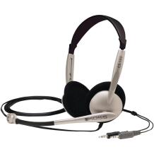 Koss kõrvaklapid CS100 194811, 32 Ω, -56 dB, 3.5 mm, On-Ear, Mikrofon, Must/Kuld