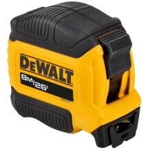 Dewalt Mērlente DWHT38127-5 8m/26ft, 28mm platums, ABS korpuss, Mylar pārklājums, līdz 3m izsistums, 0.24kg