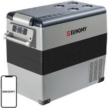 Euhomy automobilinis šaldytuvas CF001-55GR-DEEH-AZ, 55L, triukšmo lygis ≤45 dB, DC 12/24V, AC 110-240V