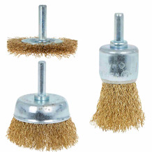 Urbjmašīnas stiepļu birstu komplekts, 3 gab., izturīgs un daudzpusīgs, G00639, GEKO