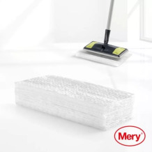Putekļu savākšanas lupatiņas mikrošķiedras 20 gab. grīdas birstei Dust Mop 29,5x21,5cm MERY 05095601