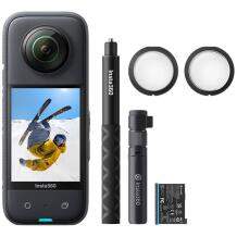 Insta360 X3 Creator Kit CINSAAVK, 5.7K, 72MP, 1800mAh, IPX8, 4 mikrofonai, 6 ašių giroskopas, 90min įkrovimas