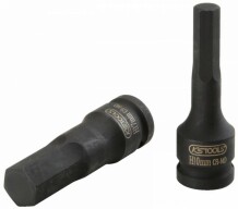 Impact Socket 1/2'' HEX 8 mm, long, KSTOOLS, 911.0927-E