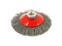 Tērauda gofrētā stiepļu birste, 100mm, M14 vītne, G00597, GEKO