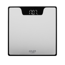 Electronic bathroom scale with maximum load 180 kg and accuracy 100 g silver AD8174S Adler
