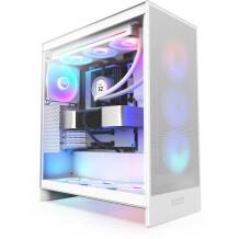 Nzxt Korpus H7 Flow RGB CM-H72FW-R1, 3x120mm esiventilaatorit, 10 ventilaatori mahutavus, 2x USB-A, 1x USB-C