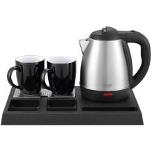 Adler Viesnīcas tējkanna AD 1354, 1.2 L, 1500 W, melna, tērauda, 2 krūzes 320 ml, automātiskā izslēgšanās