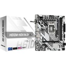 Asrock Emaplaat H610M-HDV/M.2+ D5, 6+1+1 toitefaasi, DDR5 5600MHz, 4 SATA3, 1 PCIe 4.0 x16, 3 graafika väljundit, 7.1 heli