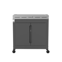 Barbecook Premium Buddy gaasigrilli töölaud toidu ettevalmistamiseks roostevaba tööpind riiul piduritega rattad 84x46x90cm BC-GAS-2070