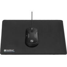 Sandberg Žaidimų pelės kilimėlis 520-32, 320x270mm, 3mm, juodas, neslystantis pagrindas, žaidimų pelės kilimėlis