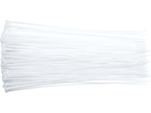 Plastikinis spaustukas VOREL 73885 3.6x300mm baltas 100vnt