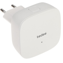 Tedee Bridge Wi-Fi ja Bluetooth ühendusega nutikale ukse lukule — kaugjuhtimine, teavitused ja automaatne avamine Valge