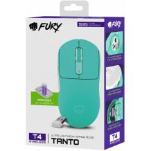 Fury Datorpele Tanto T4 NFU-2205, 2.4 GHz, Bluetooth, USB, 53g, 200-12000 DPI, 7 pogas, HUANO slēdži