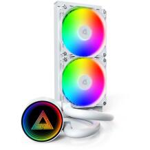 Montech CPU Dzesētājs LIGHTFLOW 240 ARGB (W), 2x120mm, 129.5m³/h, 2.39mmH2O, FDB, 6g garantija