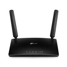 TP-Link TL-MR6400 4G LTE bezvadu N maršrutētājs 300 Mbps 2.4 GHz 3 LAN 2 ārējās antenas Melns
