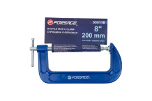 G-kujuline klamber 8''-200mm, FORSAGE, F-333118, professionaalne tööriist metalli, puidu ja plasti jaoks