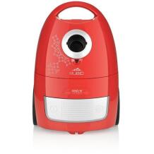 ETA putekļu sūcējs Rubio ETA049190010, 850 W, 2 L, sarkans, maisiņš, HEPA filtrs, 5 m strāvas kabelis, 8 m darbības rādiuss