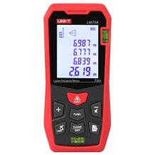 Uni-T Laseretalon LM70A, 70m, ±2mm, 2x1.5V AAA, LCD 2.0, 99 mõõtmist, ergonoomiline, kott