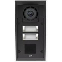 2N sisenemispaneel IP Force 2.0, 9151302CR, 2 nuppu, kaamera, kaardilugeja, 12 V, 4 A DC või PoE+, -30°C kuni +55°C