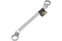 Atvērtā uzgriežņu atslēga, JCB, JCB-7593032, 30x32 mm, 75 grādu liekums, divpusēja, CrV tērauds