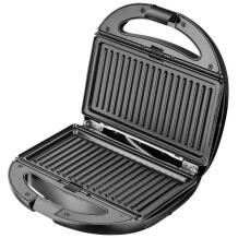 Adler тостер, CR 3057, 1200 Вт, 220-240 В, 50 Гц, светодиодные индикаторы, черный/серебристый, антипригарное покрытие