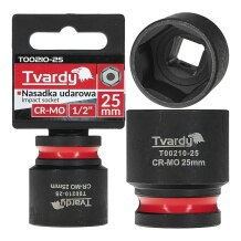 Impact Socket Tvardy T00210-25 1/2" 6PT 25mm CR-MO