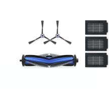 Ecovacs tolmuimeja tarvikute komplekt DKT060202, 1x ZeroTangle 2.0 peaharja, 2x külgiharjad, 3x antibakteriaalsed filtrid