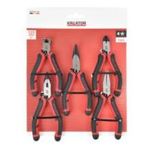 Mini knaibļu komplekts KREATOR KRTH62106 125mm, 5 gab., Žokļa dziļums 12 mm