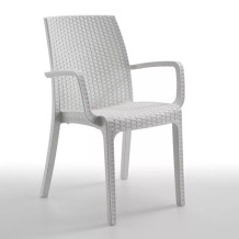 Dārza krēsls Indiana balts 169093 BICA 59 x 57 x 86 cm 4,6 kg 45 cm