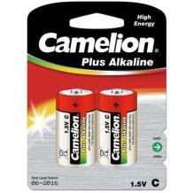 Camelion Щелочная Батарея C/LR14 11000214, 1,5 В, 2 шт., C тип, Alkaline, Блистерная упаковка