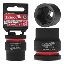 Impact Socket Tvardy T00212-24 3/4" 6PT 24mm CR-MO