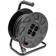 Prailginimo ritė 3x1,5mm2, 50m, 4 x schuko; AE-SBEBEN-50 GTV