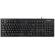 A4Tech Klaviatūra KR-85 A4TKLA19739, 1.5m, USB, membrāna, melna, QWERTY, vadu, bez apgaismojuma