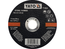 Akmens griešanas disks 125×3,2×22 mm 80 m/s 12200 rpm YT-5933 Yato