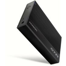 Axagon HDD korpus EE35-GTR USB-C 5Gbps, 3,5", must, 100-240V toiteadapter, USB-C - USB-A kaabel 80 cm