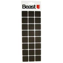 Beast Mēbeļu paliktņi 9056202, 28x28mm, 24gb, kvadrāta, brūna