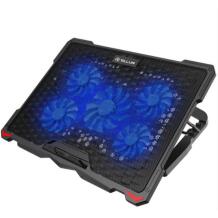 Tellur Jahutuspad TLL491111, 5 ventilaatorit, 72CFM, 1500rpm, 2xUSB, sinine LED, 20dBA