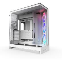 Nzxt Korpus H9 Flow RGB CM-H92FW-R1, 3x140mm esiventilaatorid, 1x120mm tagumine ventilaator, 420mm radiaatorid