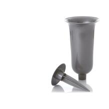 Form Plastic Hauavase 4311760, 32.7 cm, 13 cm, hõbedane värv, maasse sisestatav vaas