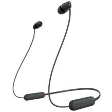 Sony WI-C100 Juhtmevabad kõrvaklapid WIC100B.CE7, 25h, IPX4, 20Hz-20kHz, Sisseehitatud mikrofon, Juhtmevabad
