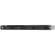 Qnap NAS 1U TS-433EU, ARM 4-core 2.0GHz, 4GB atmintis, 2x 2.5GbE, 4 įlankos, 2x USB 3.2, juodas