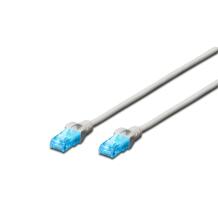Digitus patch kaabel U/UTP kat.5e PVC DK-1512-050, 5m, hall, RJ45 Male, RJ45 Male, AWG 26/7 PVC