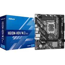 Asrock Материнская плата H610M-HDV/M.2 R2.0, 193mm, 220mm, 4 SATA 3, 1 PS/2, 1 D-Sub, 1 HDMI, 1 DisplayPort, 1 M.2, 2x DDR4, 64GB