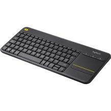 Logitech Juhtmevaba Puutetundlik Klaviatuur K400 Plus, QWERTY, 10 m juhtmevaba ulatus, 2.4 GHz, must, AA patareid