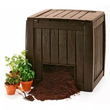 Komposta kaste Deco Composter ar pamatni 340L brūna KETER 29196661521